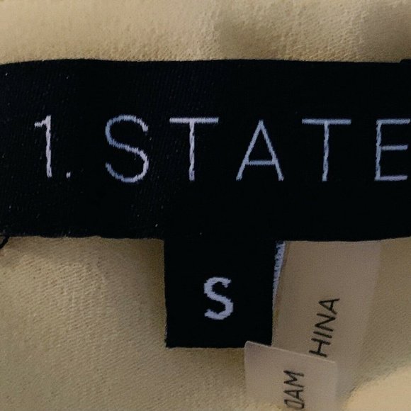 1 State Yellow Floral Off The Shoulder Top S - Picture 8 of 9